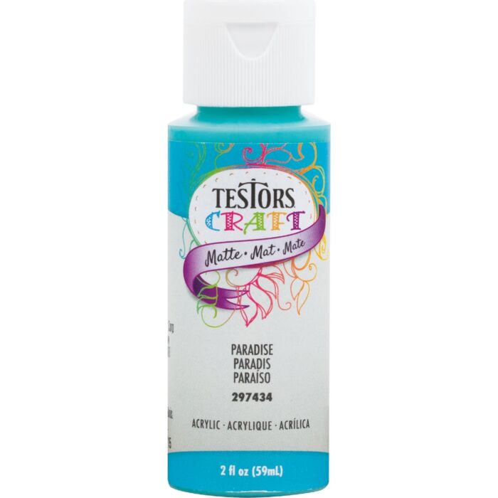 Rust-Oleum Testors Acrylic Craft Paint (Matte - Paradise) 2 oz
