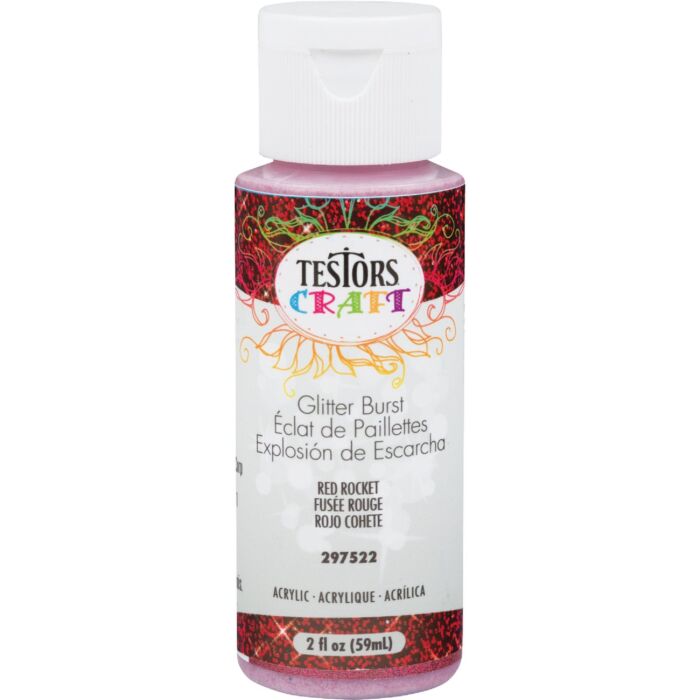 Rust-Oleum Testors 2oz Glitter Red Rocket