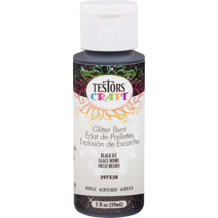 Rust-Oleum Testors 2oz Glitter Black Ice