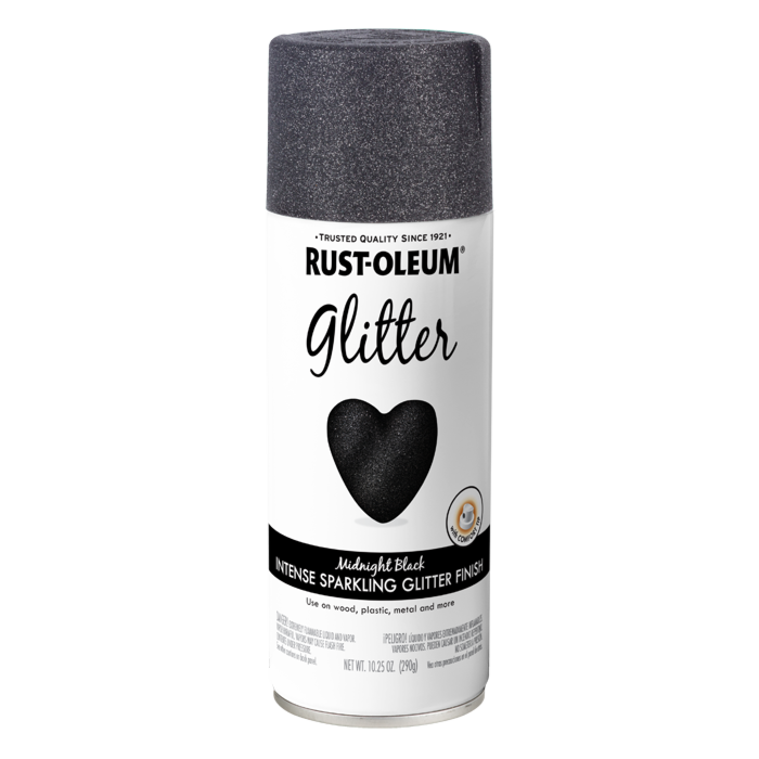 Rust-Oleum Specialty Spray Paint (Glitter - Midnight Black) 10.25 oz