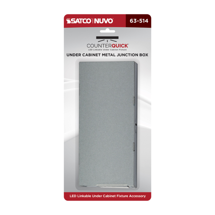 Satco Under Cabinet LED Junction Box, Metal