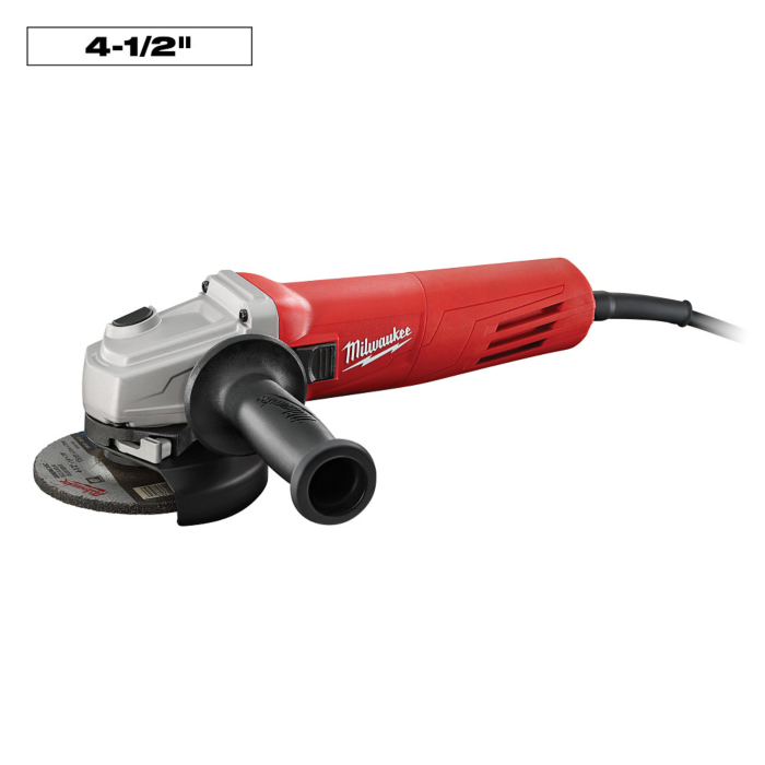 Milwaukee 11 Amp 4-1/2 in. Small Angle Grinder Slide, Lock-On