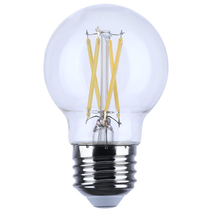 Satco 5.5 Watt G16.5 LED Filament - Clear - Medium base - 90 CRI - 2700K - 120 Volt