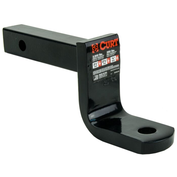 Curt Manufacturing Curt 45521 3/4 in Hole 3500 lb Solid Steel Trailer Ball Mount
