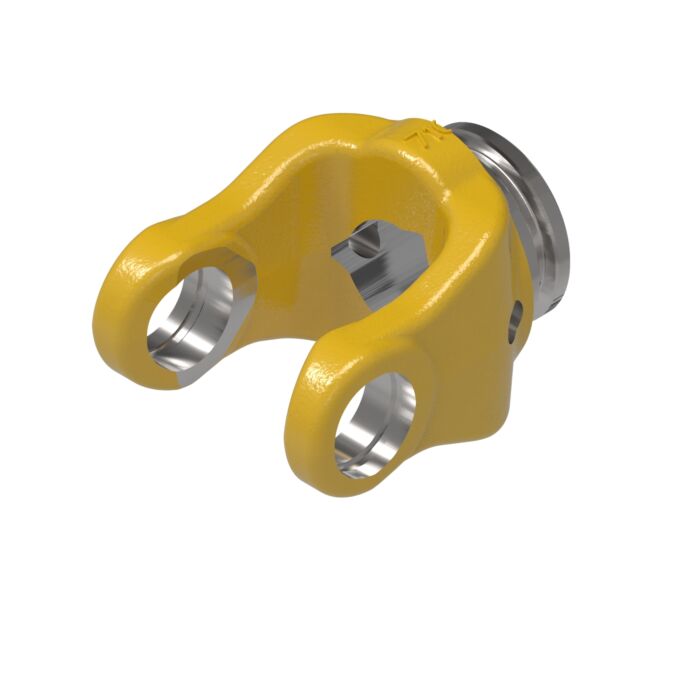 Weasler AB1 series yoke with 26 mm trilobe bore and roll pin connection