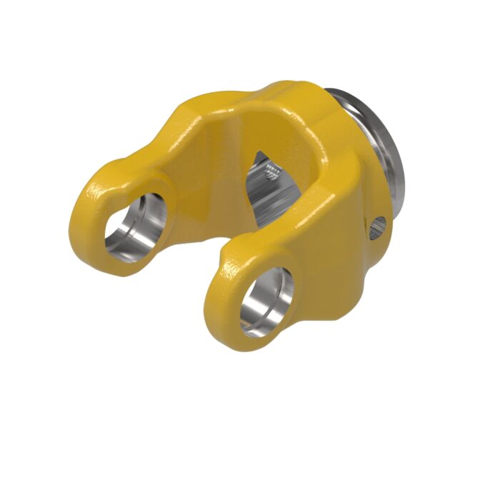 Weasler AB2 series yoke with 29 mm trilobe bore and roll pin connection
