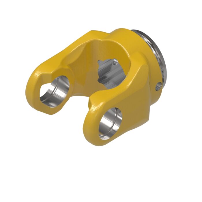 Weasler AW36 series yoke with 51 mm star bore and roll pin connection