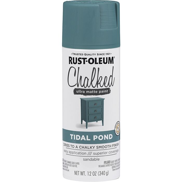 Rust-Oleum Chalked Spray Paint (Ultra Matte - Tidal Pond) 12 oz