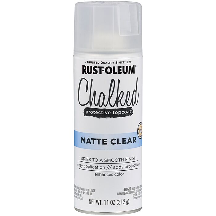 Rust-Oleum Chalked Spray Paint (Ultra Matte - Clear) 11 oz