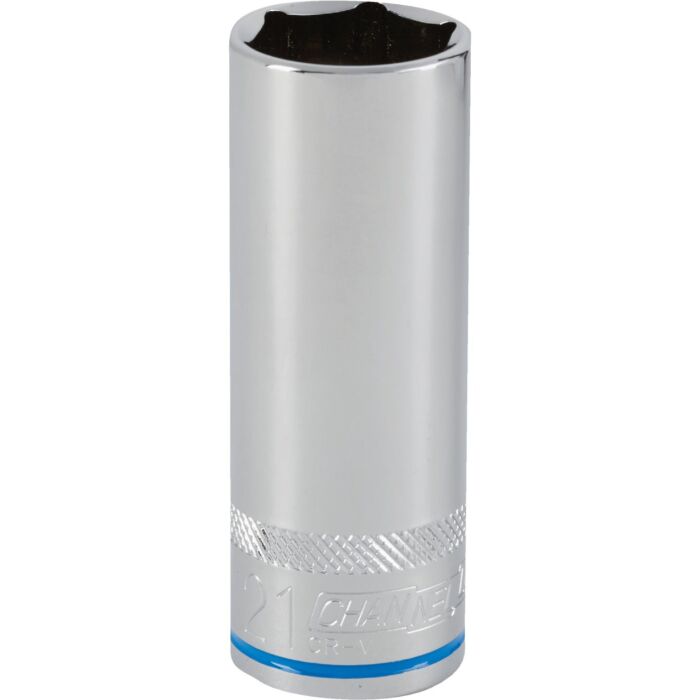 Channellock 1/2 In. Drive 21 mm 6-Point Deep Metric Socket