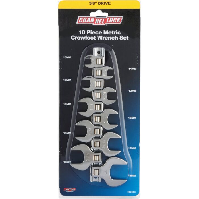 Metric Crowfoot Wrench Set (10-Piece) Metric Crowfoot Wrench Set (10-Piece)
