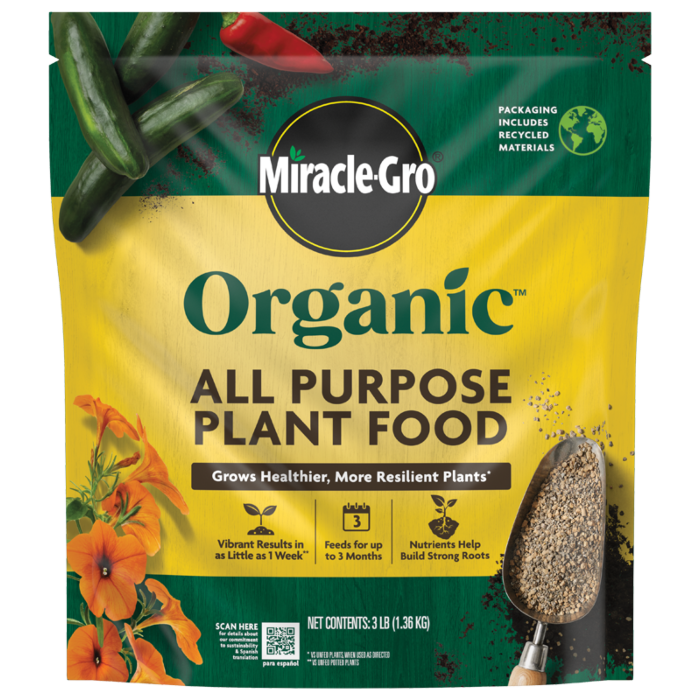 Miracle-Gro Organic Plant Food Granules - 3 lb