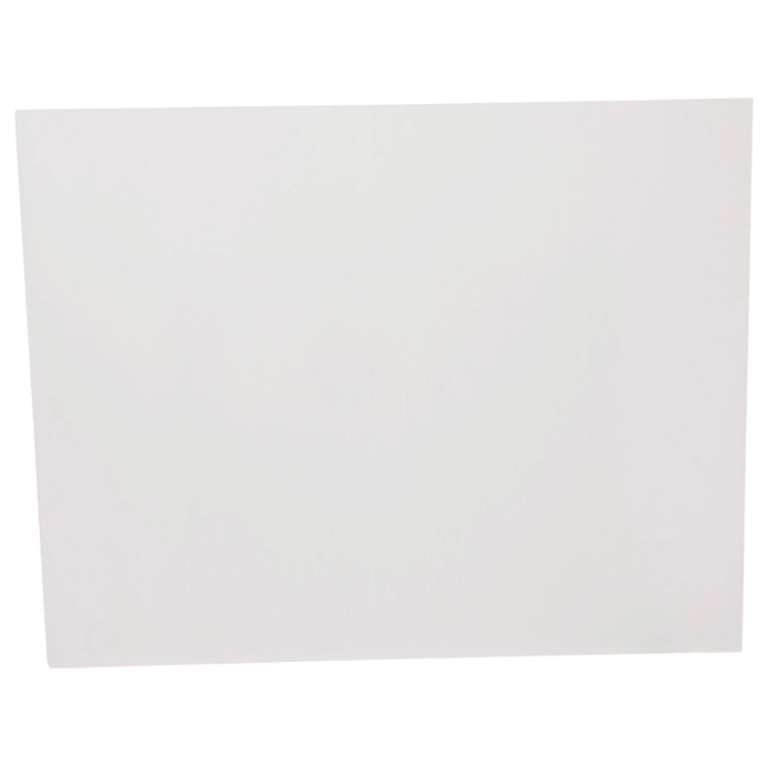 HY-KO Sign {Blank} 9"x12" White Plasti