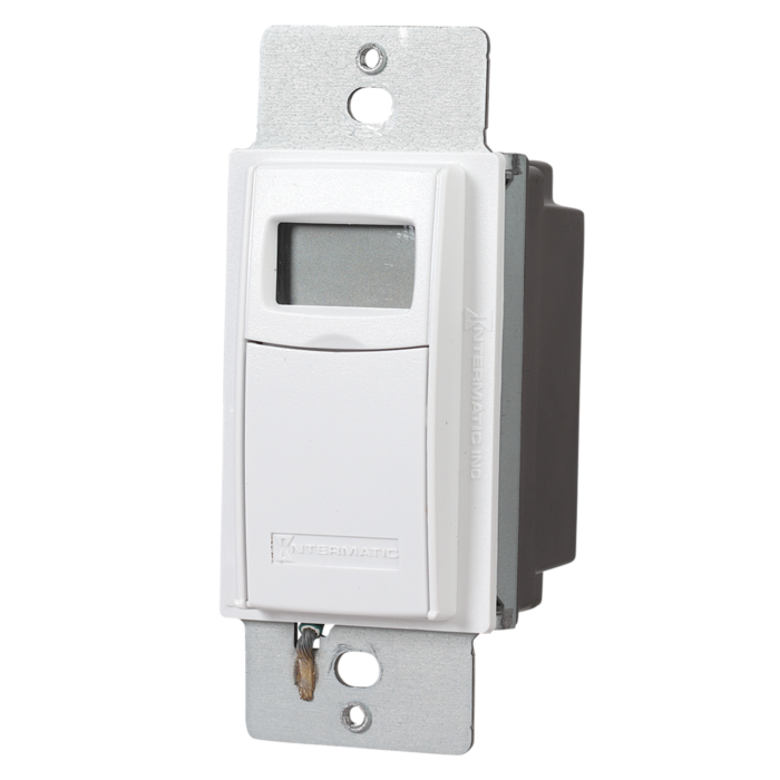 Intermatic 7-Day Heavy-Duty Programmable Timer, 120-277 VAC, 15A, White