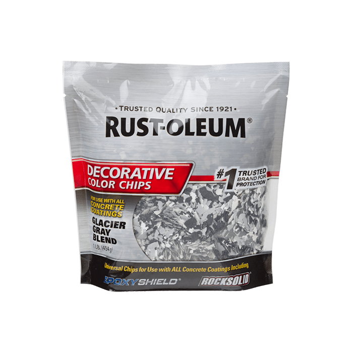 Rustoleum Concrete Prep & Accessories Decorative Color Chips (Glacier Gray Blend) 1 lb
