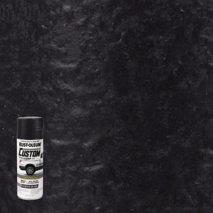 Rustoleum Premium Custom Lacquer (Matte - Rugged Black) 11 oz