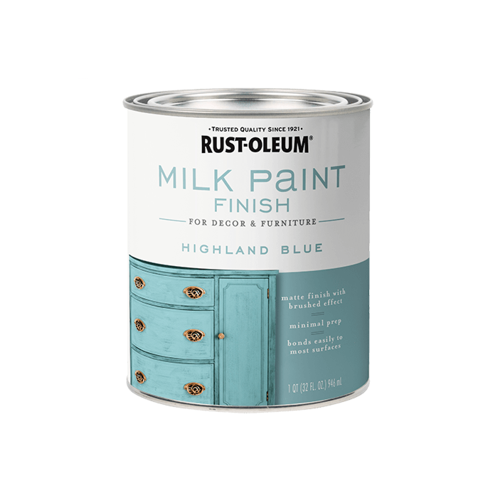 Rust-Oleum Milk Paint Finish (Highland Blue) 1 qt.