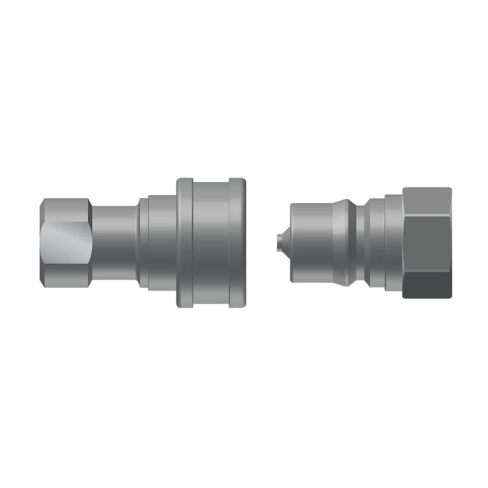 1/2" ISO-B Quick Connect Brass Socket