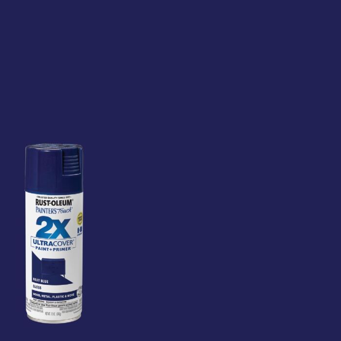 Rust-Oleum Painter's Touch® 2X Ultra Cover® Spray Paint (Gloss - Navy Blue) 12 oz