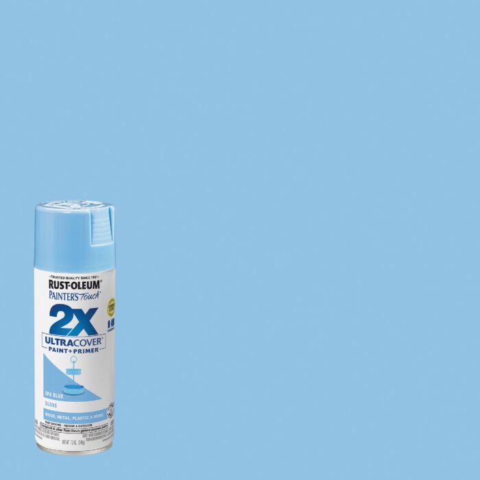 Rust-Oleum Painter's Touch® 2X Ultra Cover® Spray Paint (Gloss - Spa Blue) 12 oz