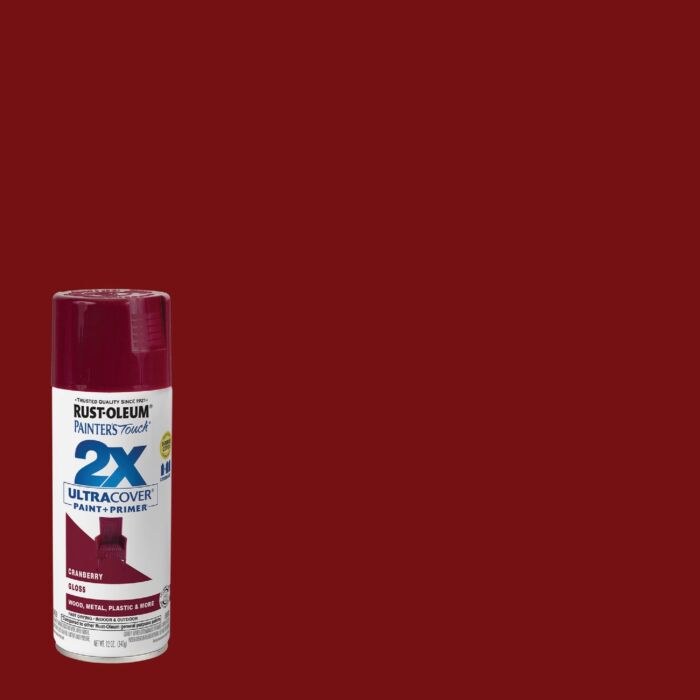 Rust-Oleum Painter's Touch® 2X Ultra Cover® Spray Paint (Gloss - Cranberry) 12 oz
