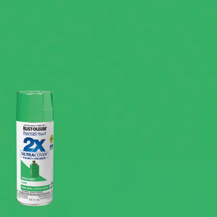 Rust-Oleum Painter's Touch® 2X Ultra Cover® Spray Paint (Gloss - Spring Green) 12 oz