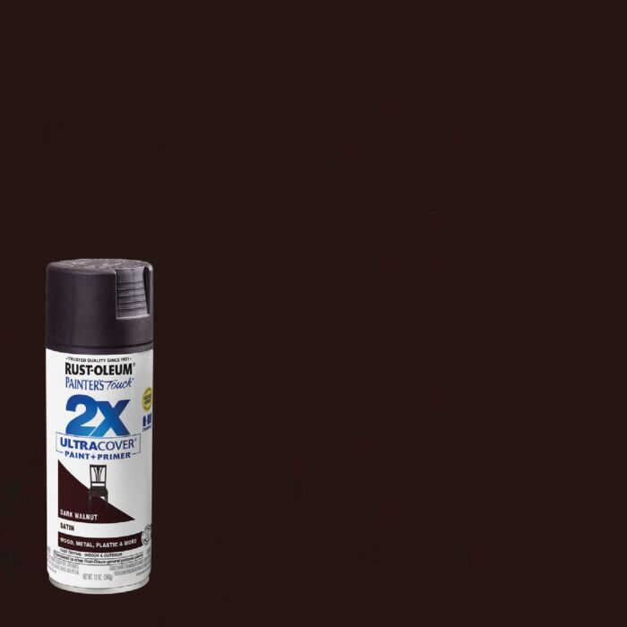 Rust-Oleum Painter's Touch® 2X Ultra Cover® Spray Paint (Satin - Dark Walnut) 12 oz