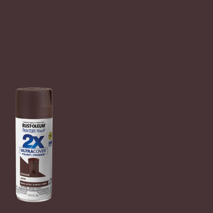 Rust-Oleum Painter's Touch® 2X Ultra Cover® Spray Paint (Satin - Espresso) 12 oz