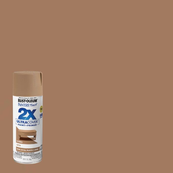 Rust-Oleum Painter's Touch® 2X Ultra Cover® Spray Paint (Satin - Nutmeg) 12 oz