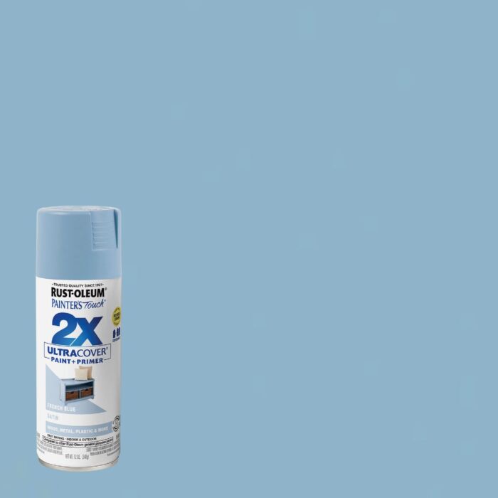 Rust-Oleum Painter's Touch® 2X Ultra Cover® Spray Paint (Satin - French Blue) 12 oz