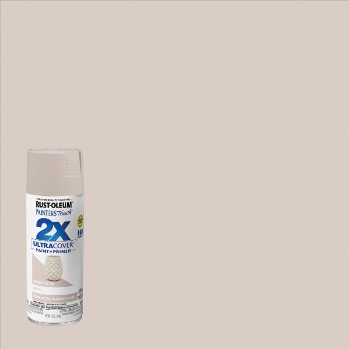 Rust-Oleum Painter's Touch® 2X Ultra Cover® Spray Paint (Satin - Smokey Beige) 12 oz