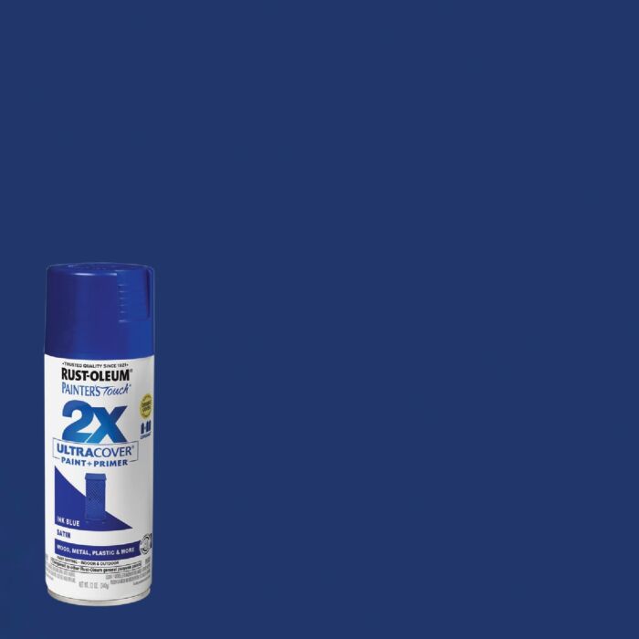 Rust-Oleum Painter's Touch® 2X Ultra Cover® Spray Paint (Satin - Ink Blue) 12 oz