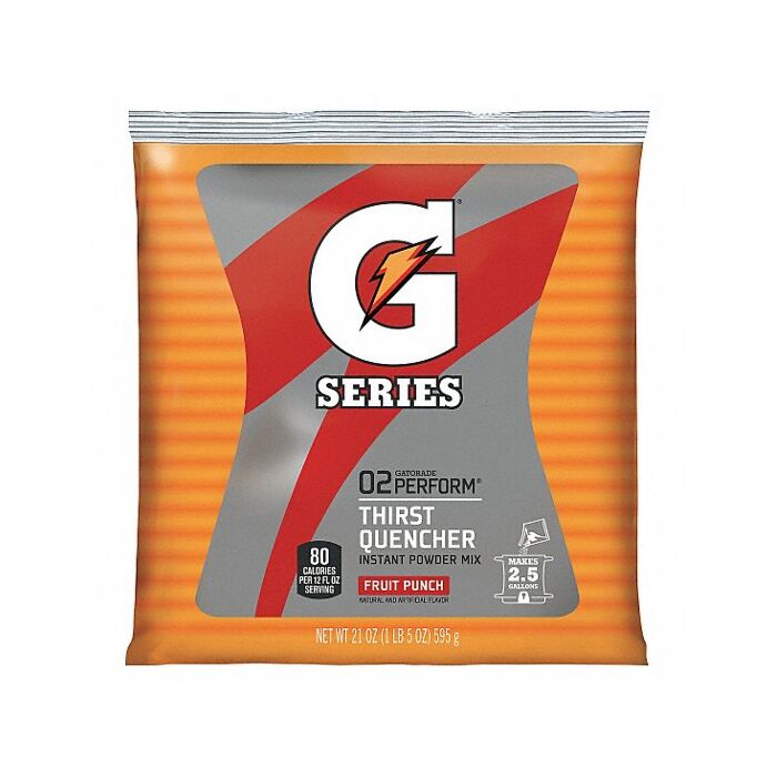 Gatorade® 33691 Fruit Punch 21 oz Pouch Thirst Quencher Instant Powder
