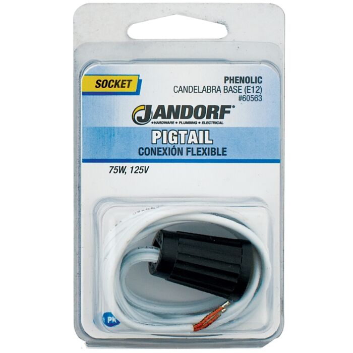 Jandorf Candelabra Base (E12) Pigtail Socket