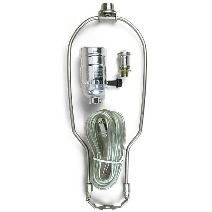 Jandorf 60139 Lamp Kit, Silver, Brushed Pewter