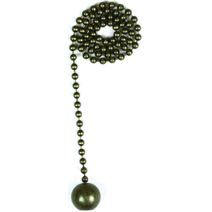Jandorf 60311 Pull Chain, 12 in L Chain, Brass, 1/PK