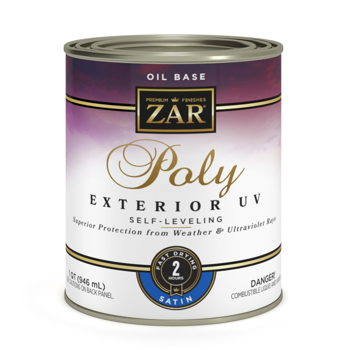 ZAR Exterior Ultraviolet Oil Base Poly (Satin) 1 qt