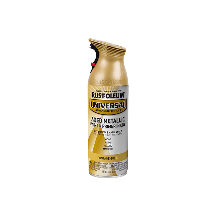 Rust-Oleum Universal Premium Spray Paint - 11 oz - Aged Metallic Vintage Gold