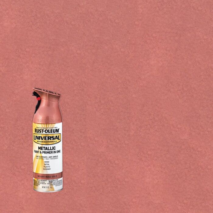 Rust-Oleum Universal Premium Spray Paint (Metallic - Desert Rose Gold) 11 oz