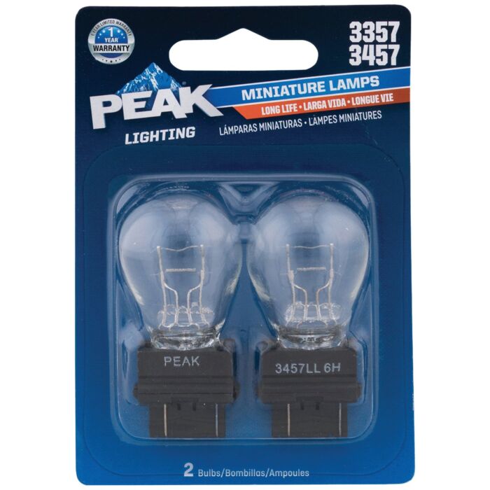 PEAK 3357/3457 12.8/14V Mini Incandescent Automotive Bulb (2pk)