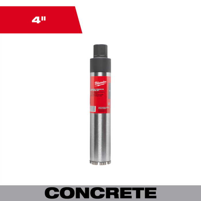 Milwaukee 4" Diamond Premium Wet Core bit