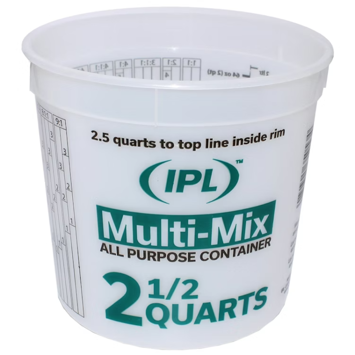 Leaktite Semi-Transparent Multi-Mix All Purpose Mixing And Storage Container - 2-1/2 qt