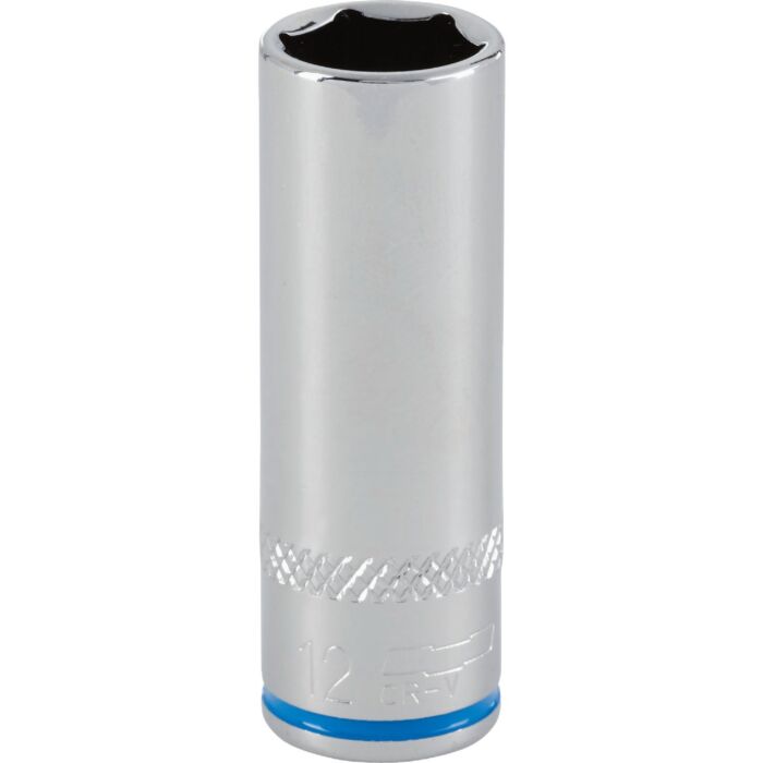 Channellock 1/4 In. Drive 12 mm 6-Point Deep Metric Socket