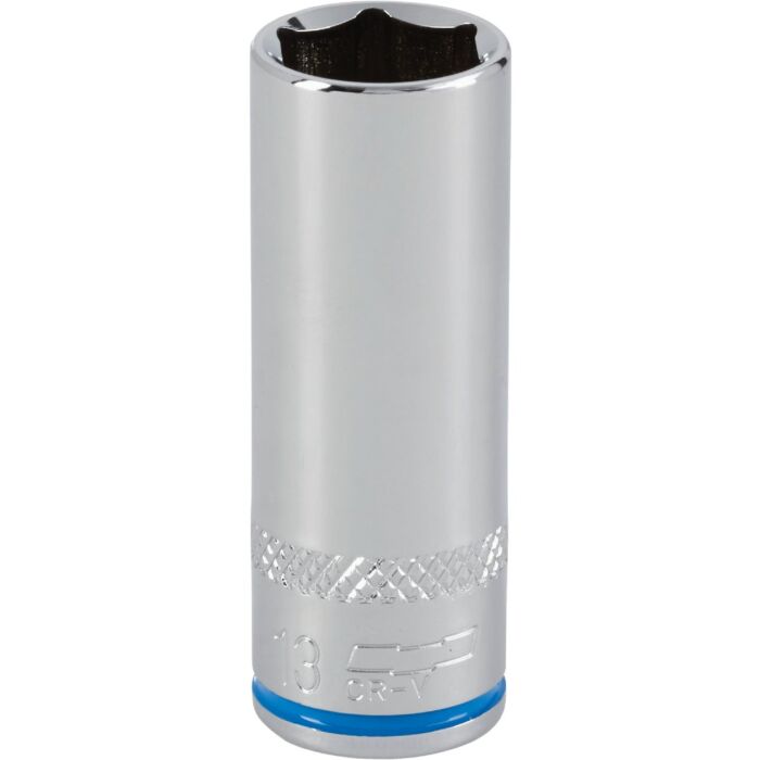 Channellock 1/4 In. Drive 13 mm 6-Point Deep Metric Socket