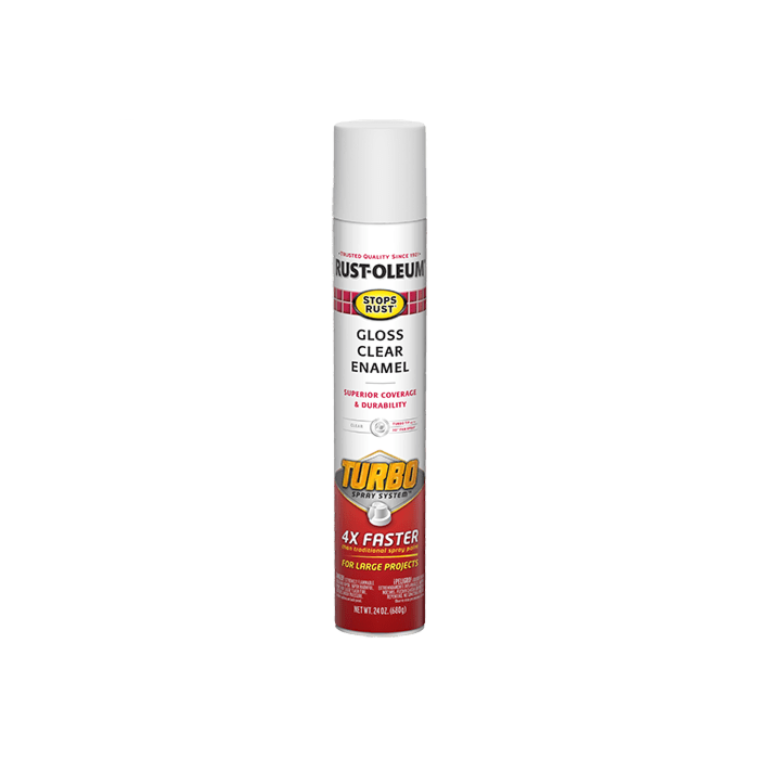Rust-Oleum Stops Rust Turbo Spray Protective Enamel (Gloss - Clear) 24 oz
