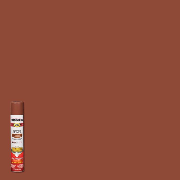 Rust-Oleum Stops Rust Stops Rust Turbo Spray Metal Primer (Flat - Rusty Metal Red) 24 oz