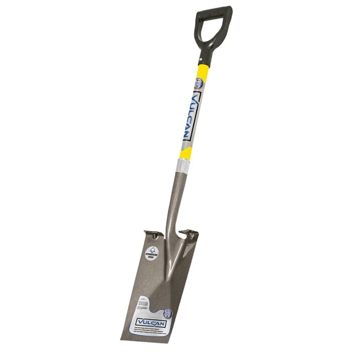 Vulcan Square Point Garden Spade with Fiberglass Handle