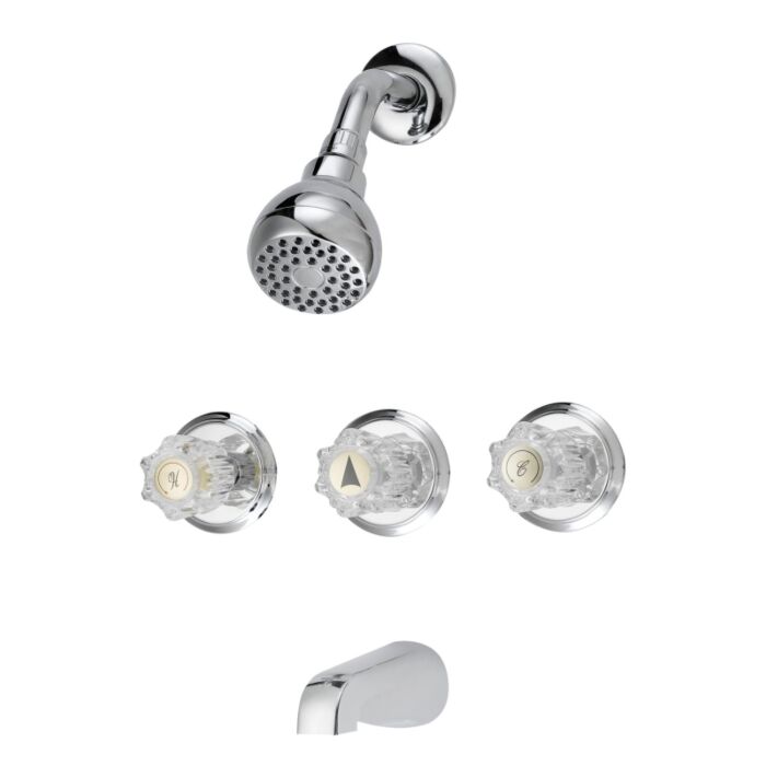 Boston Harbor Fixed Mount Showerhead/Tub Faucet (Chrome) 1.75 gpm