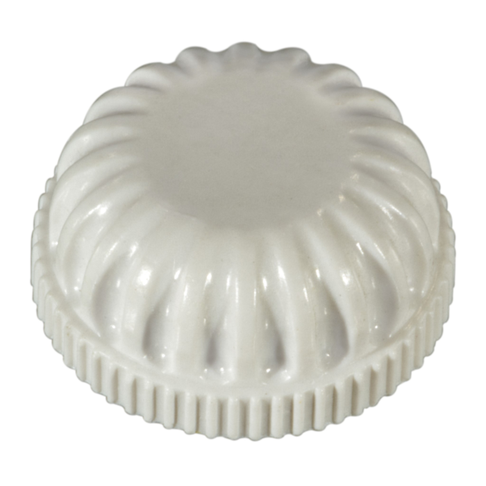 Rosette Cap Wht, 1/8 PT