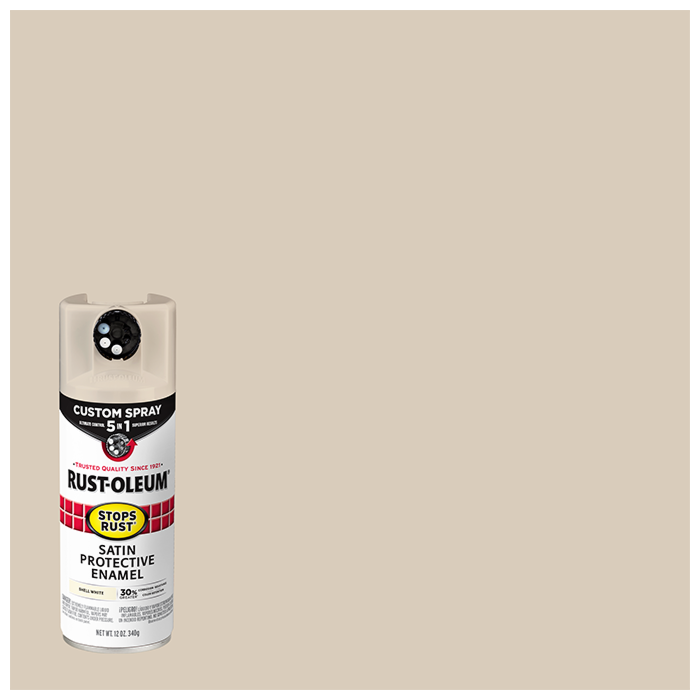 Rustoleum 5in1 Satin Shell White 12oz